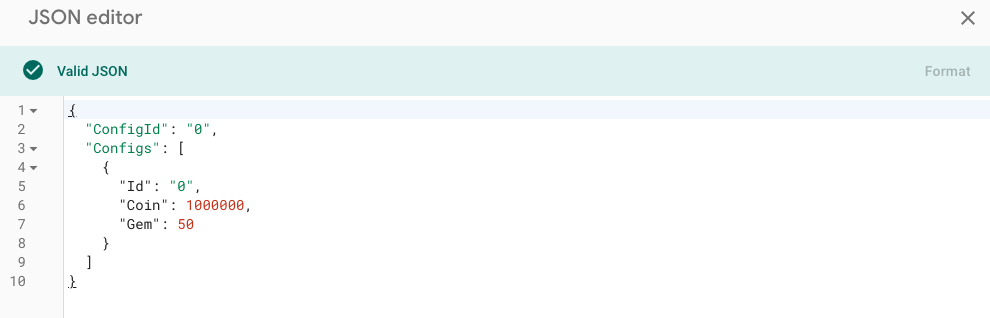 firebase remote config json