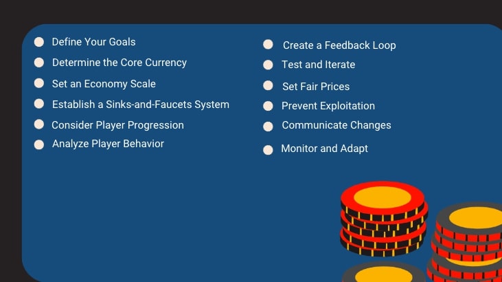 Game economy balance key steps