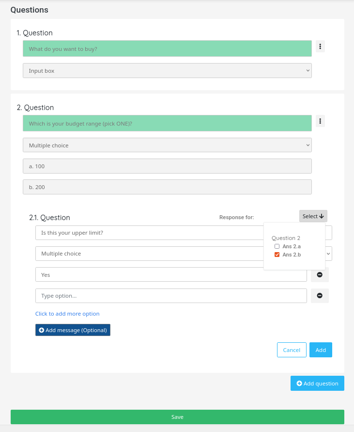 UCMS Flow Editor Template View