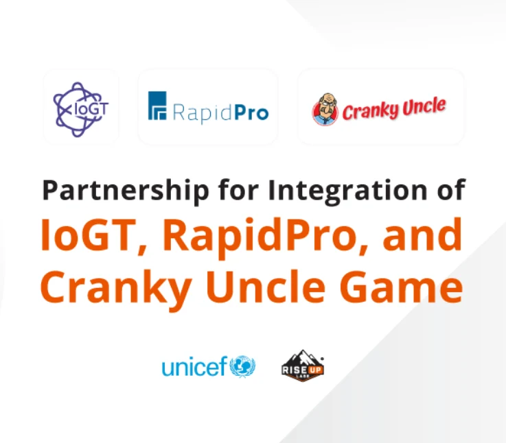 Inner thumbnail of UNICEF Tanzania Signed with Riseup Labs for Integration of IoGT, RapidPro, and Cranky Uncle Game insight