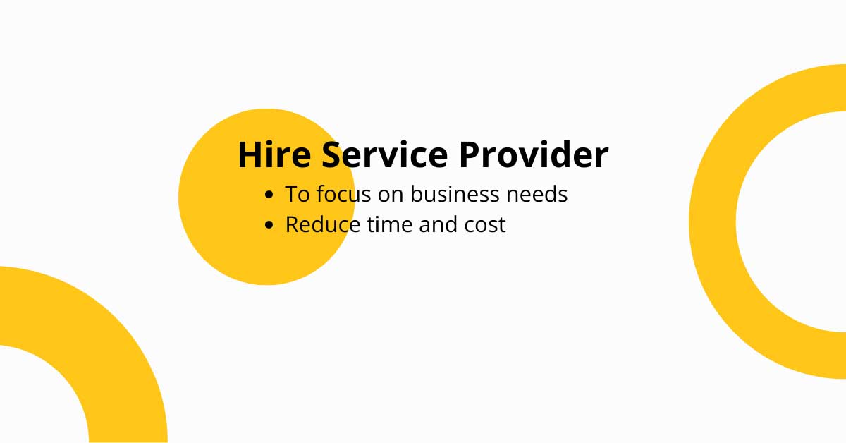 What are Two Benefits of Using a Service Provider
