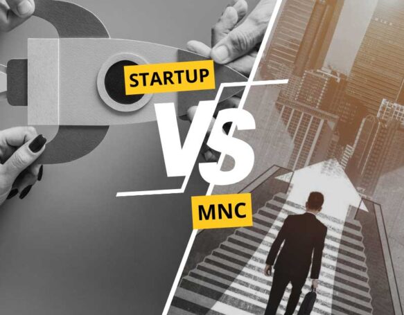 What is the difference between a startup and a mnc