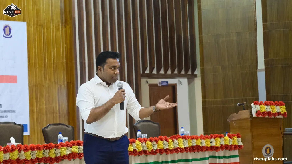 Riseup Labs' CEO Mr. Ershadul Hoque Giving Speech on Entrepreneurship Journey