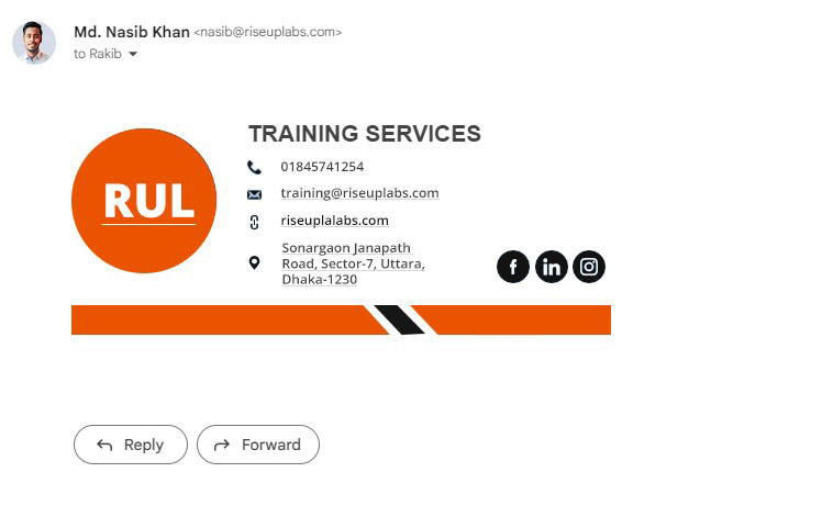 Email Signature Example