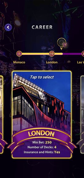 Player Progress Map Blackjack By Murka