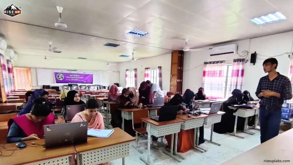 Trainer Conducting Practical Training Class