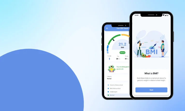 List page thumbnail of BMI Calculator- Weight Monitor app portfolio