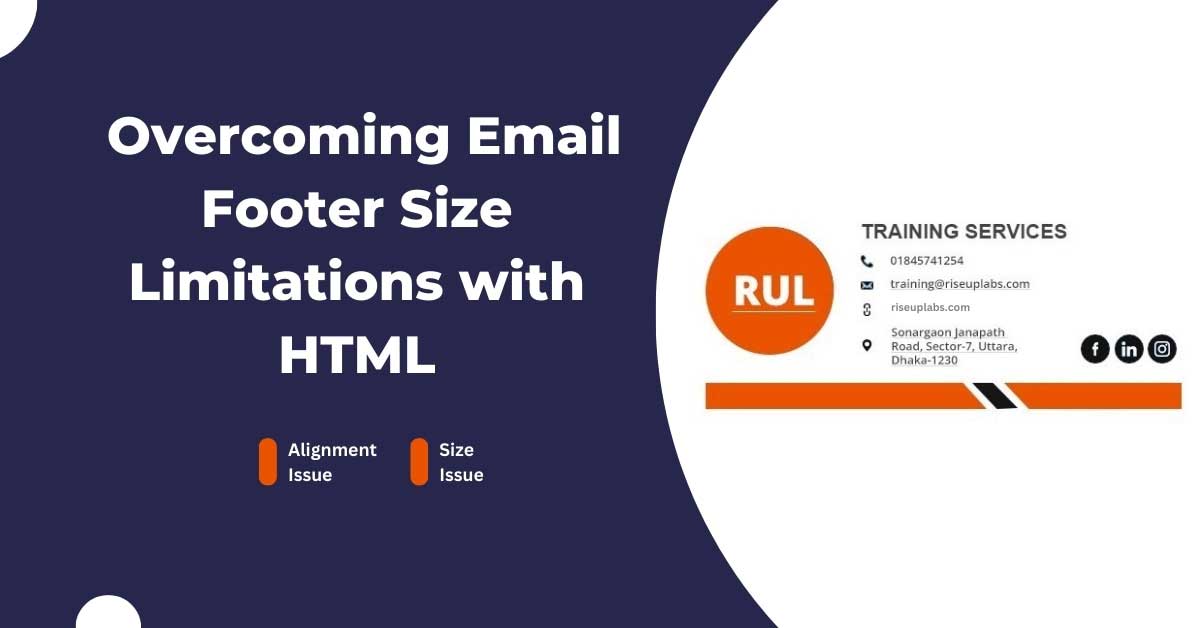 Overcoming Email Footer Size Limitations with HTML: A Technical Case Study