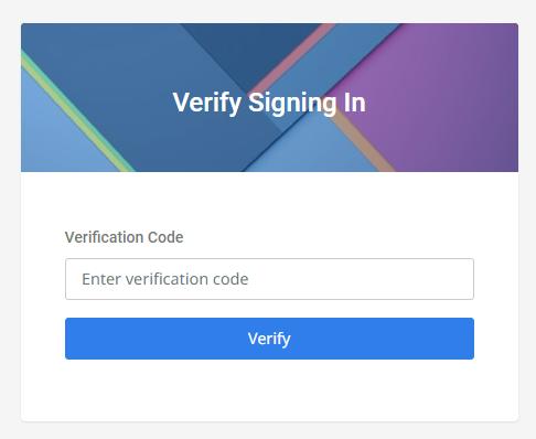 2fa otp verification screen