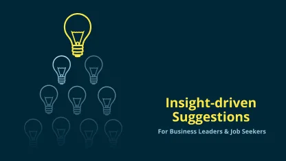 Graphic in the Ultimate KPO guide to showcase Suggestions for business leaders and job seekers