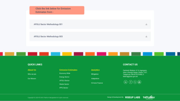 Greenhouse Gas Emission MRV System Website Screenshots Footer High Resolution