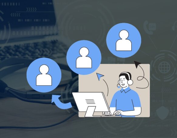 Featured Image of Outbound Contact Center Which Picturize A Contact Center Agent Initiate Call to Multiple Potential Prospects with the Intention for Sale.