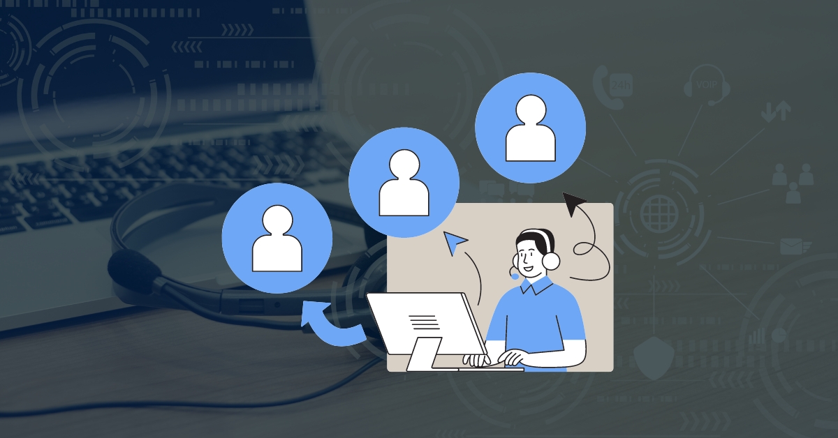 Featured Image of Outbound Contact Center Which Picturize A Contact Center Agent Initiate Call to Multiple Potential Prospects with the Intention for Sale.