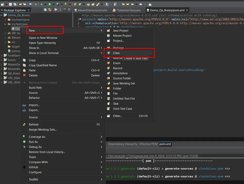 Import the necessary Selenium 4 packages
