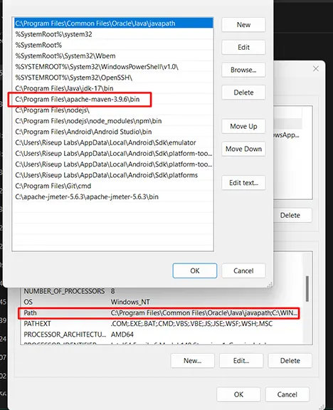 Update the PATH environment variable