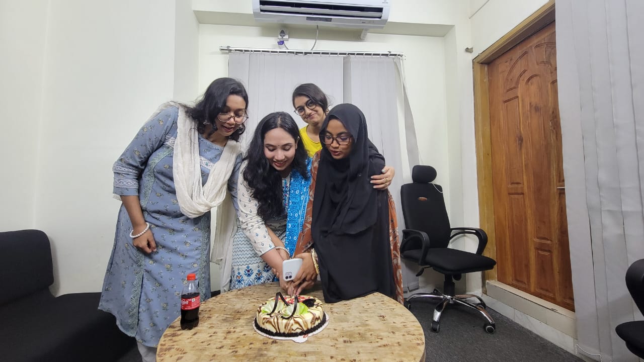 Riseup Labs' BPO Team Celebrates Birthdays, Success and Team Spirit Cake Cutting