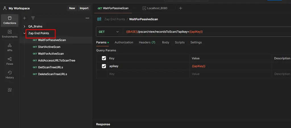 Proxy settings to use ZAP