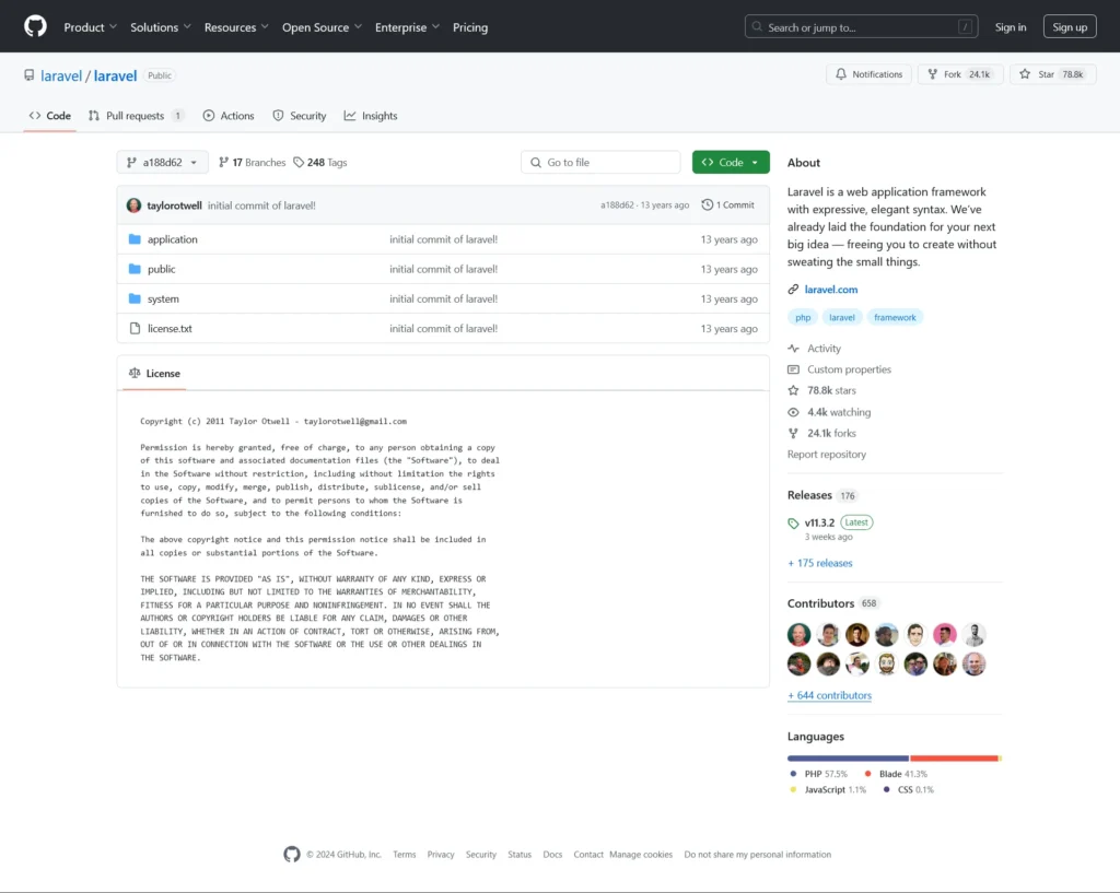 Laravel 1: Initial Commit