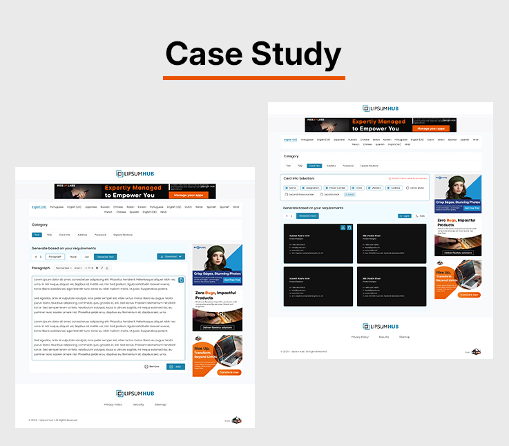 Get Niche-Based Placeholder Texts for Designs and Content